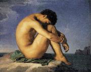 Young Man by the Sea Hippolyte Flandrin